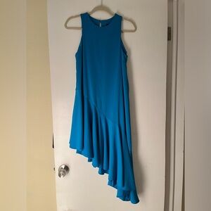 Topshop asymmetrical Turquoise Blue dress